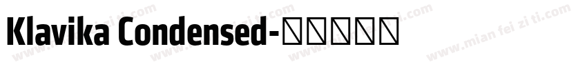 Klavika Condensed字体转换